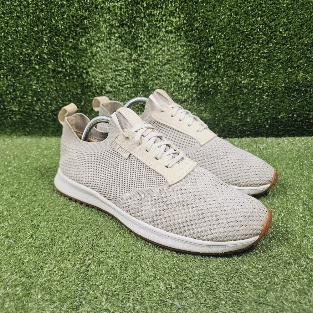 TRUE Linkswear All Day Knit II Off White Athletic Golf Sneakers Mens 10.5